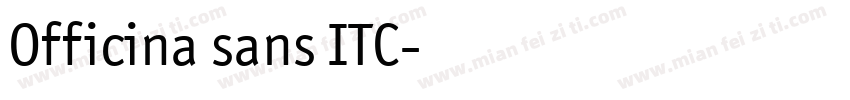 Officina sans ITC字体转换